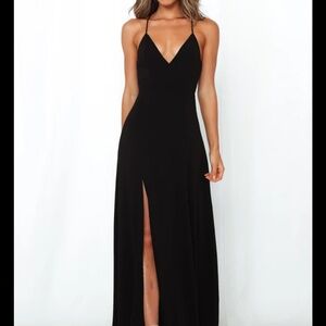 Black maxi dress